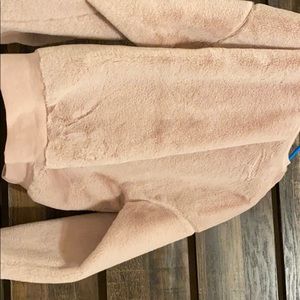 Furry pink sweater never been worn !!!